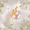 Golden Swan Twilight Pearl Pendant