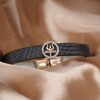 Band Bracelet in Silver Finish with Trishul Rakhi for Men